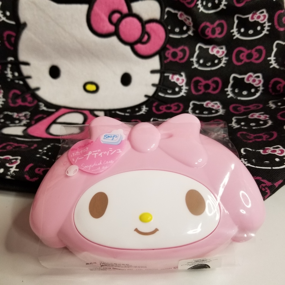 Sanrio MyMelody Soapdish Box Case with Lid New